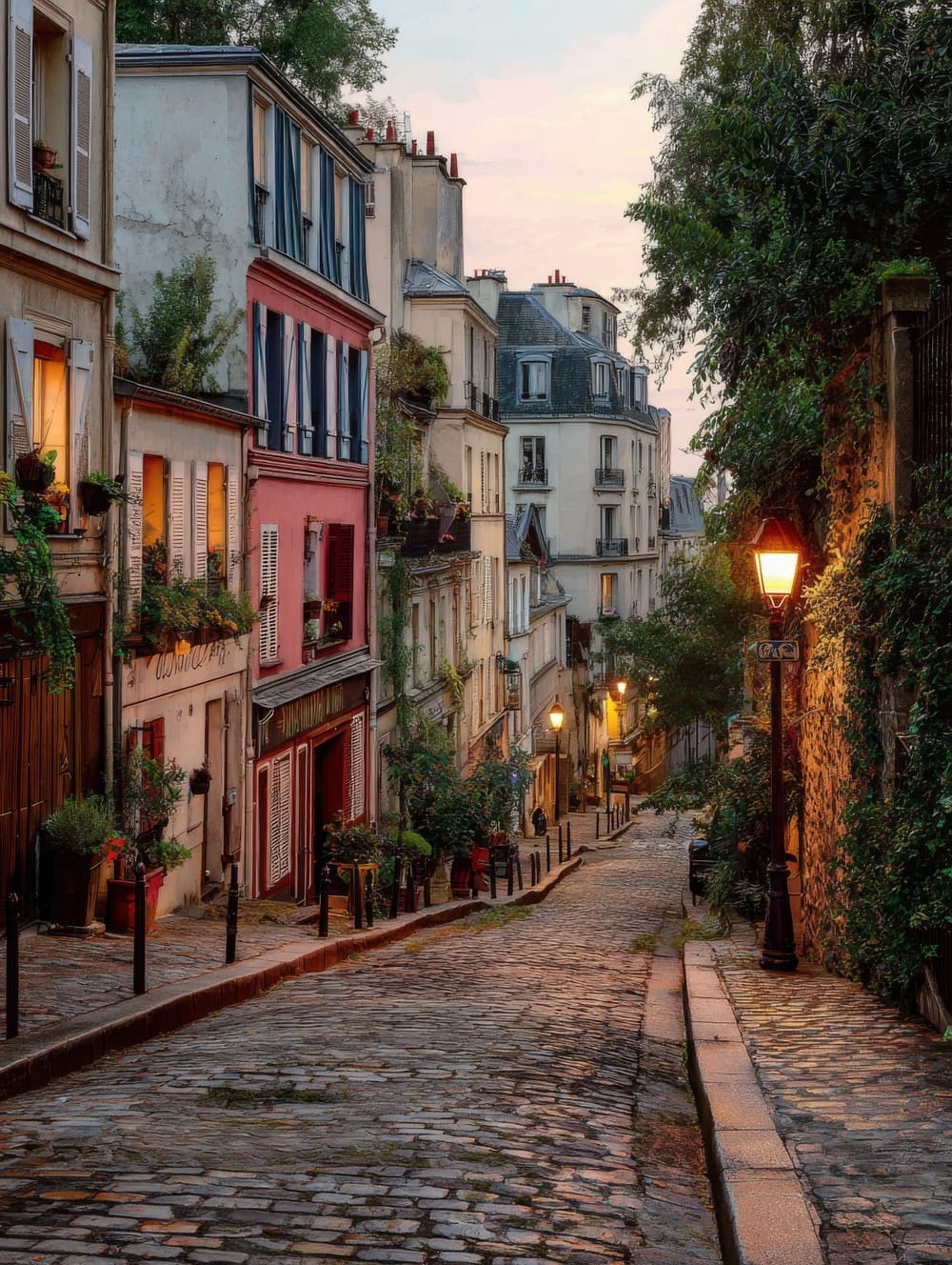 Tableau Paris Rues Pavées de Montmartre