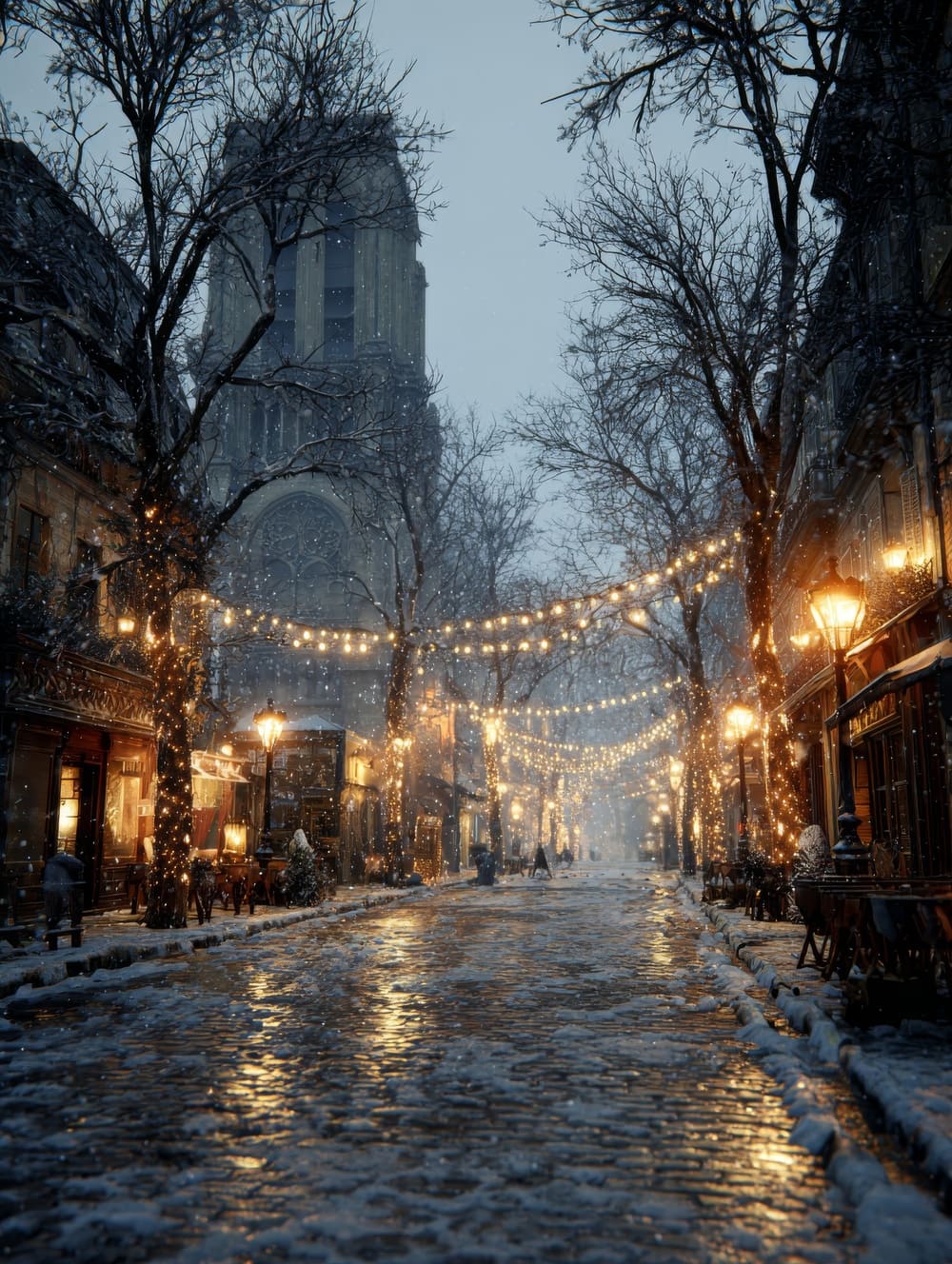 Tableau Paris sous la Neige