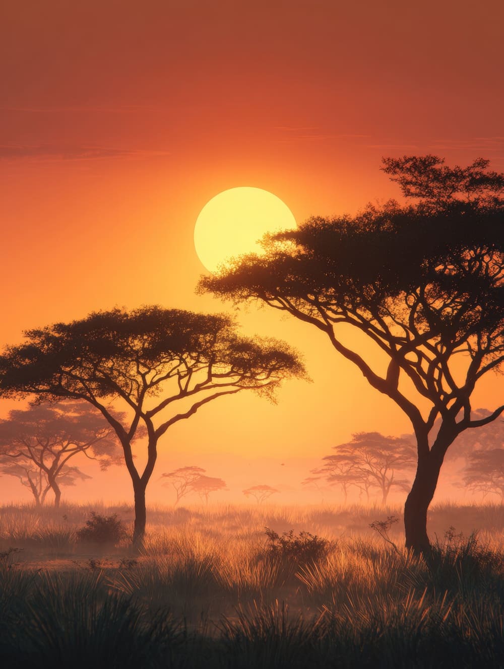 Tableau Paysage Africain