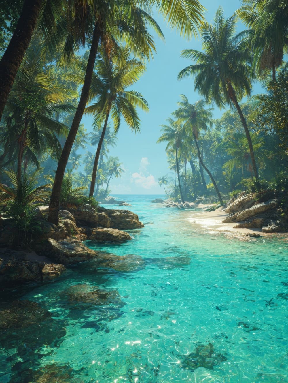 Tableau Paysage Antillais