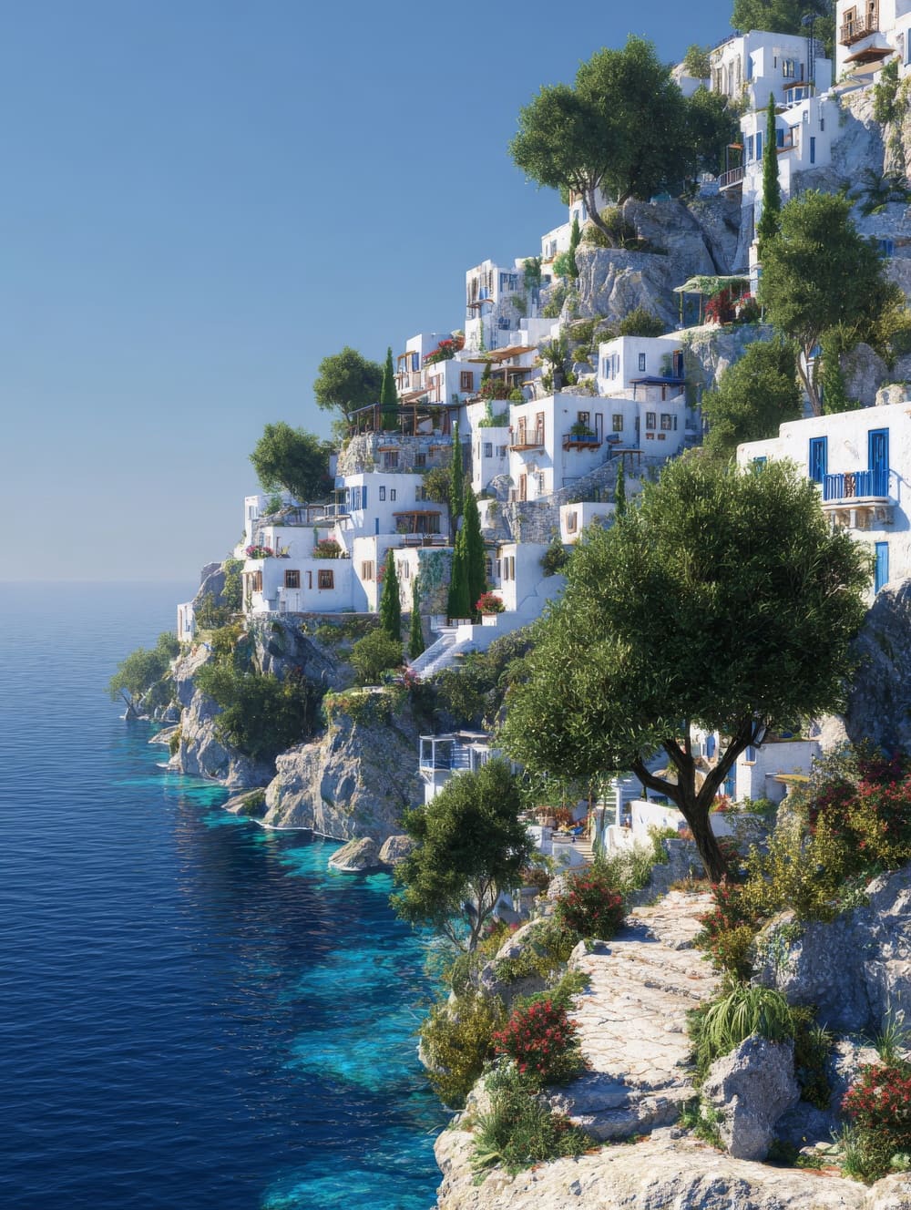 Tableau Paysage Grec