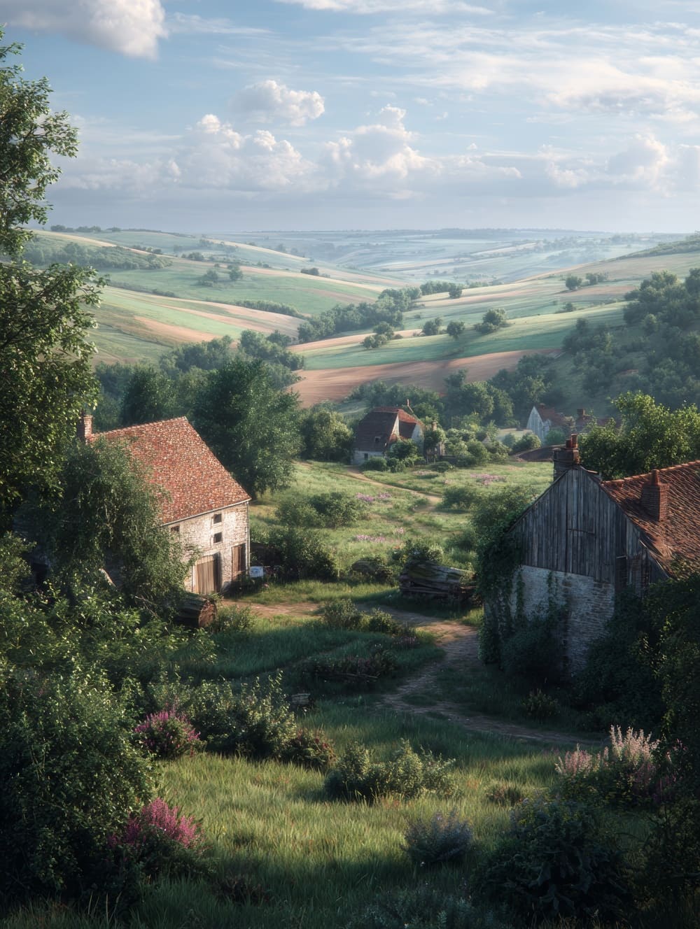 Tableau Paysage Normand