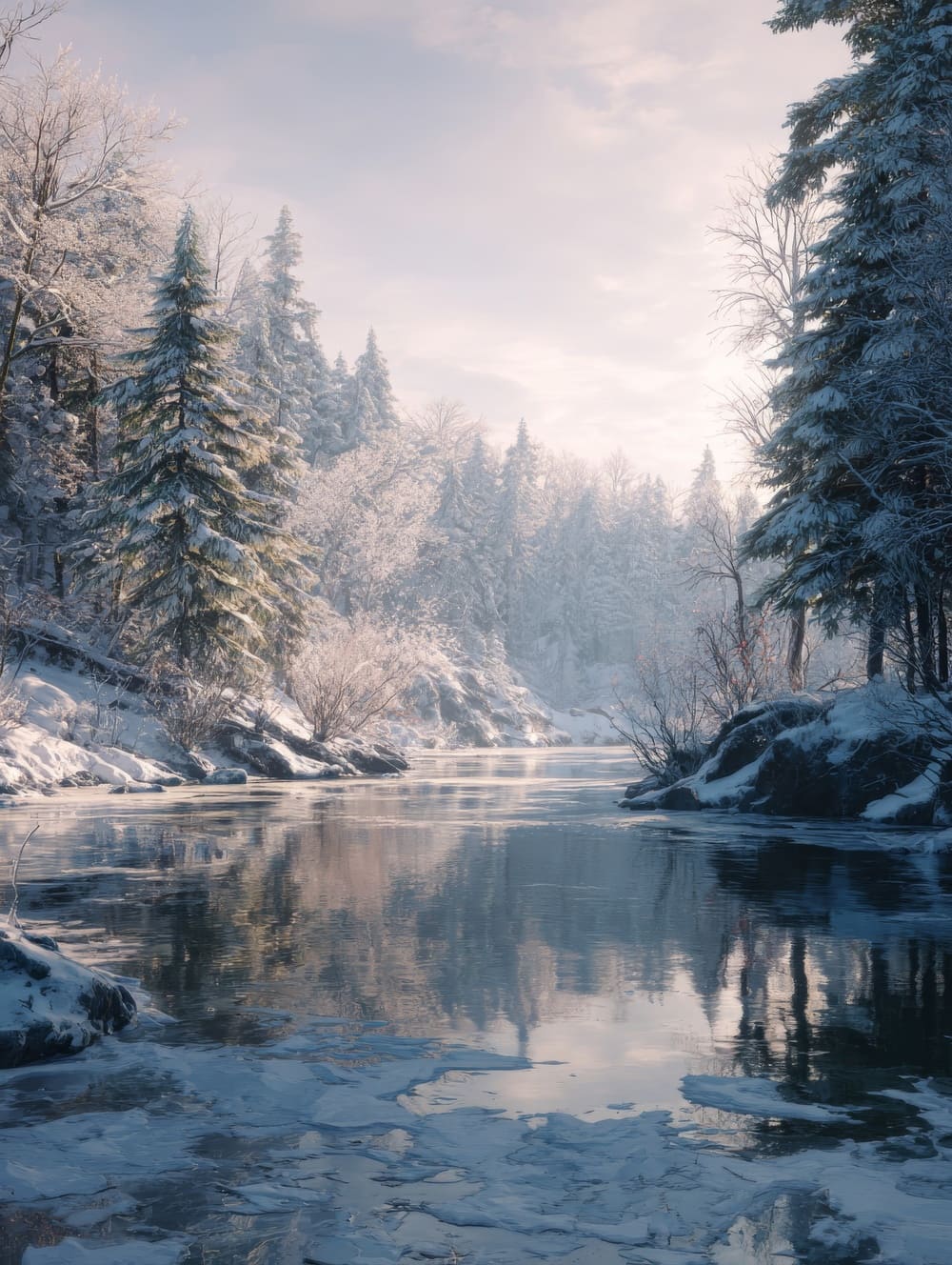 Tableau Paysage d'Hiver
