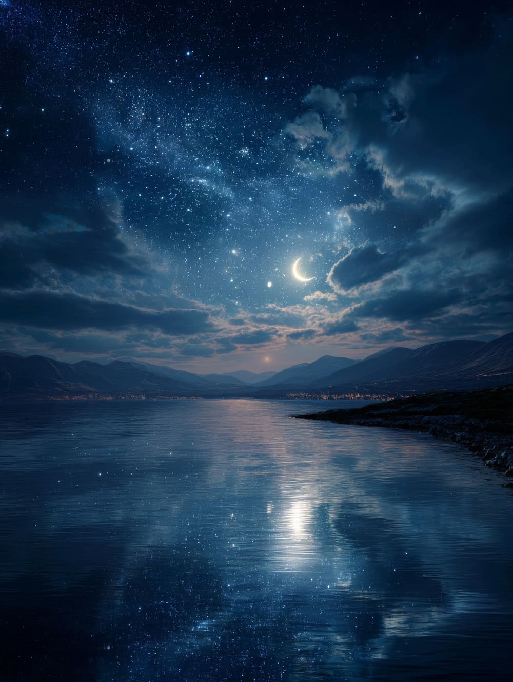Tableau Paysage de Nuit