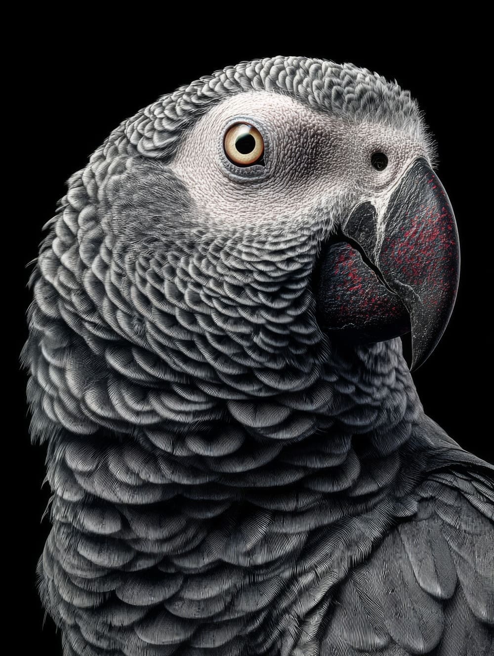 Tableau Perroquet Gris du Gabon