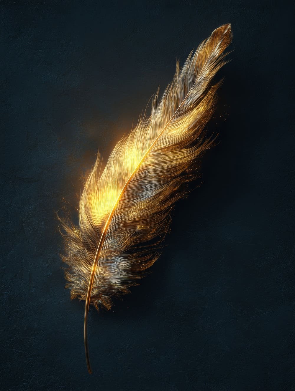 Tableau Plume Dorée