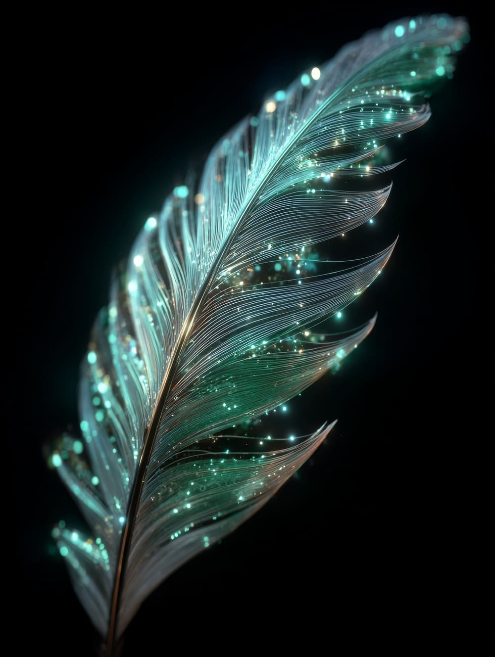 Tableau Plume Futuriste