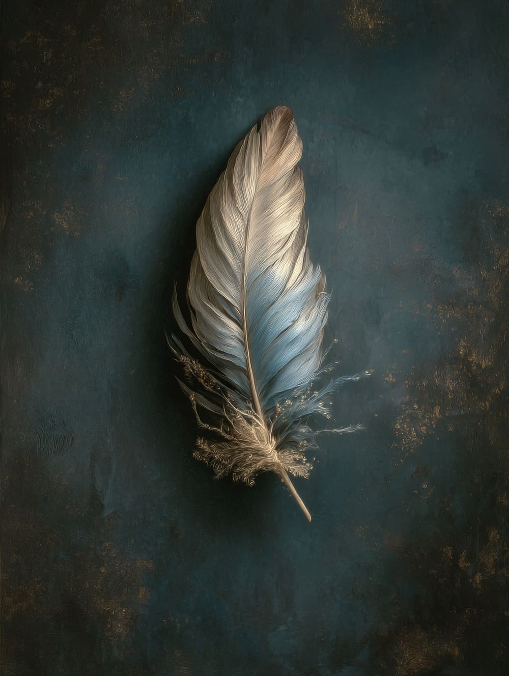 Tableau Plume Style Peinture Classique Moderne
