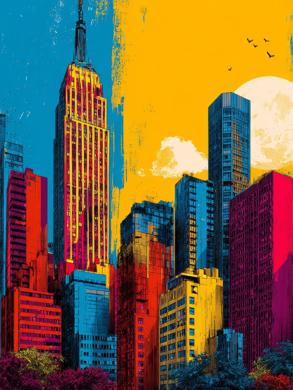 Tableau Pop Art Ville
