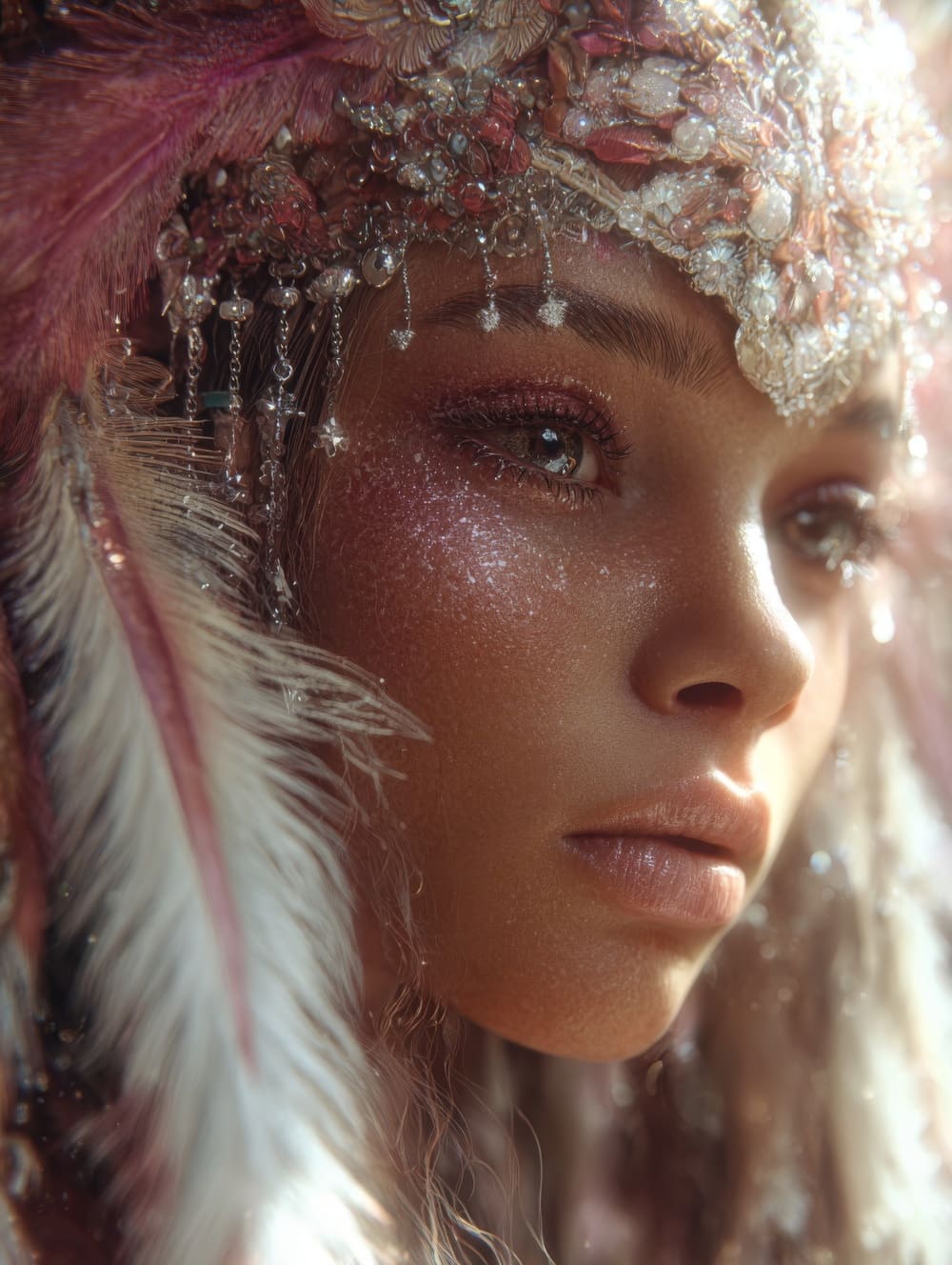 Tableau Princesse Amérindien Mystique