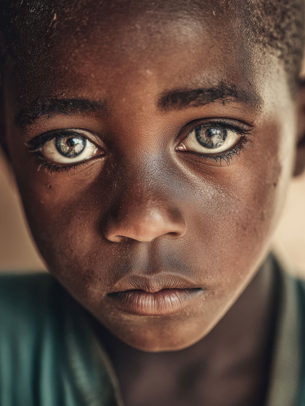 Tableau Regard d’Enfant Africain (Portrait Émotion)