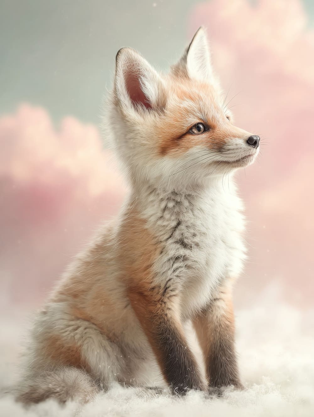 Tableau Renard Enfant (Chambre Bébé)