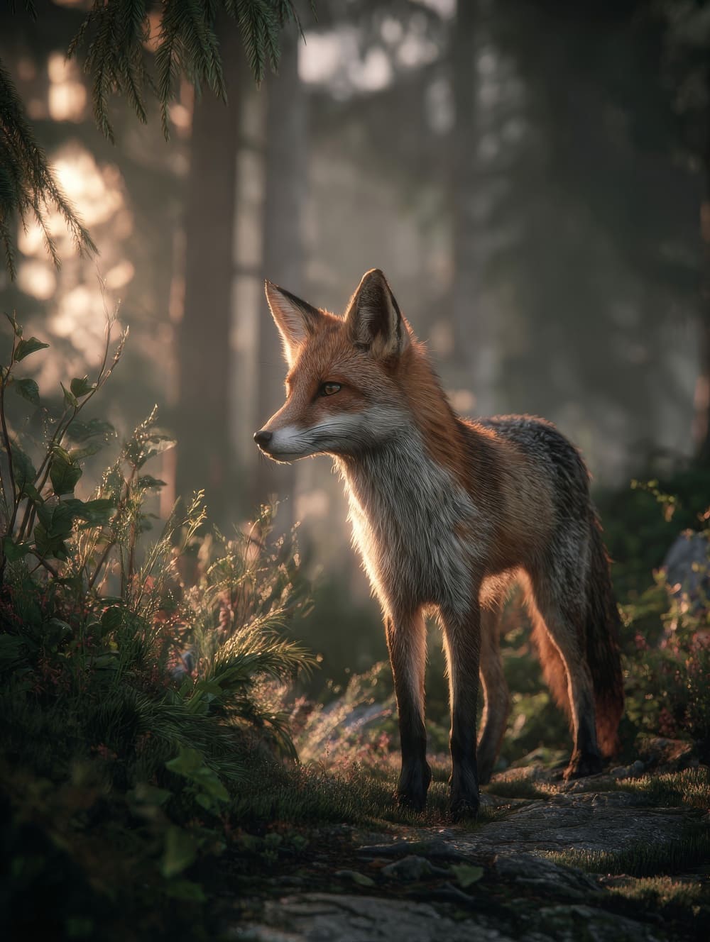 Tableau Renard Sauvage