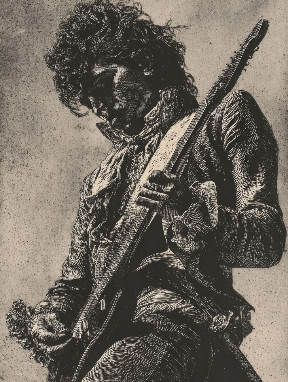 Tableau Rock Gravure