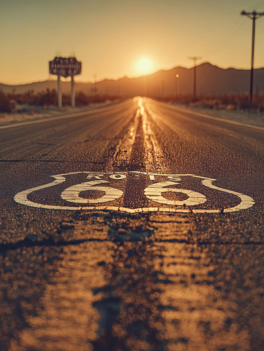 Tableau Route 66 Vintage