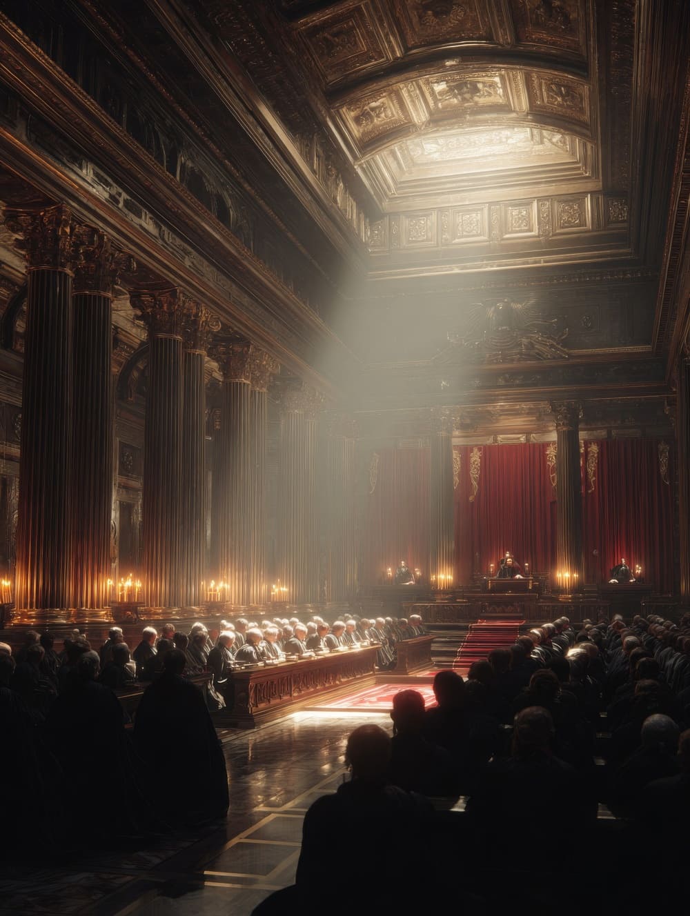 Tableau Sénat Romain (Ambiance Dramatique)