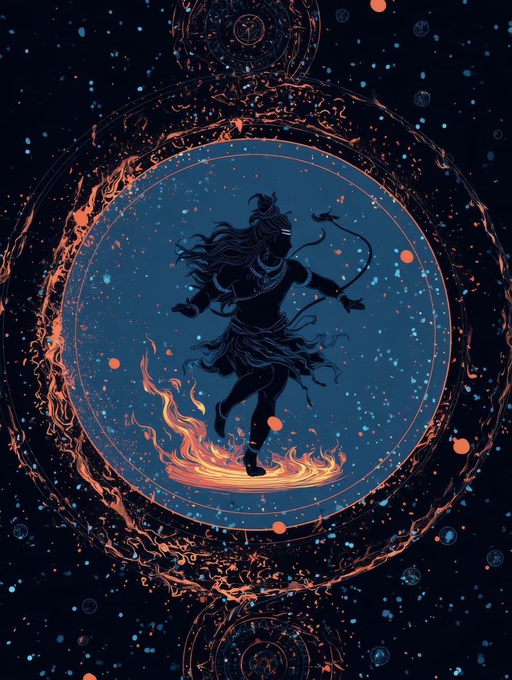 Tableau Shiva Nataraja (Danse Cosmique)
