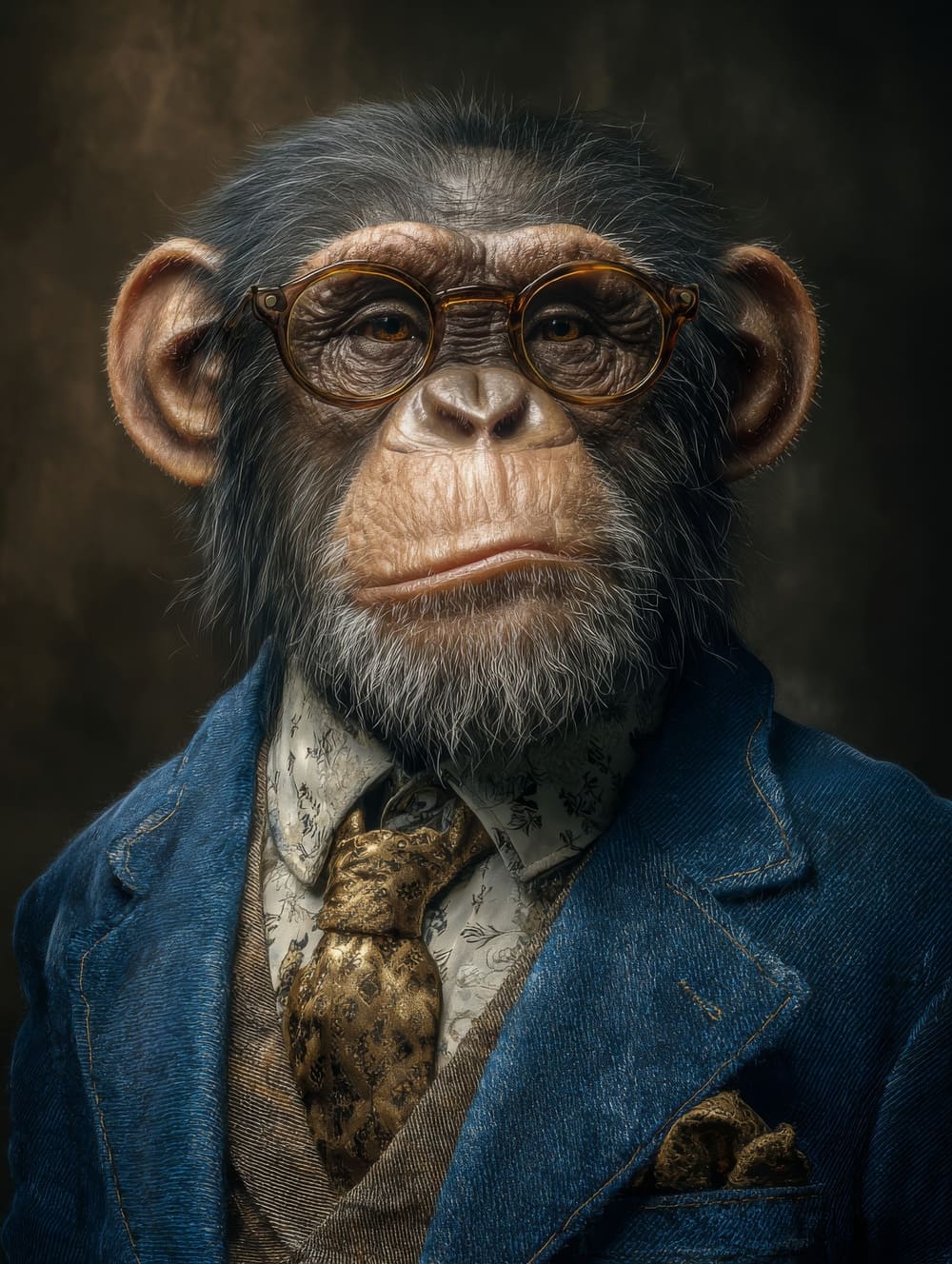 Tableau Singe Attitude Business