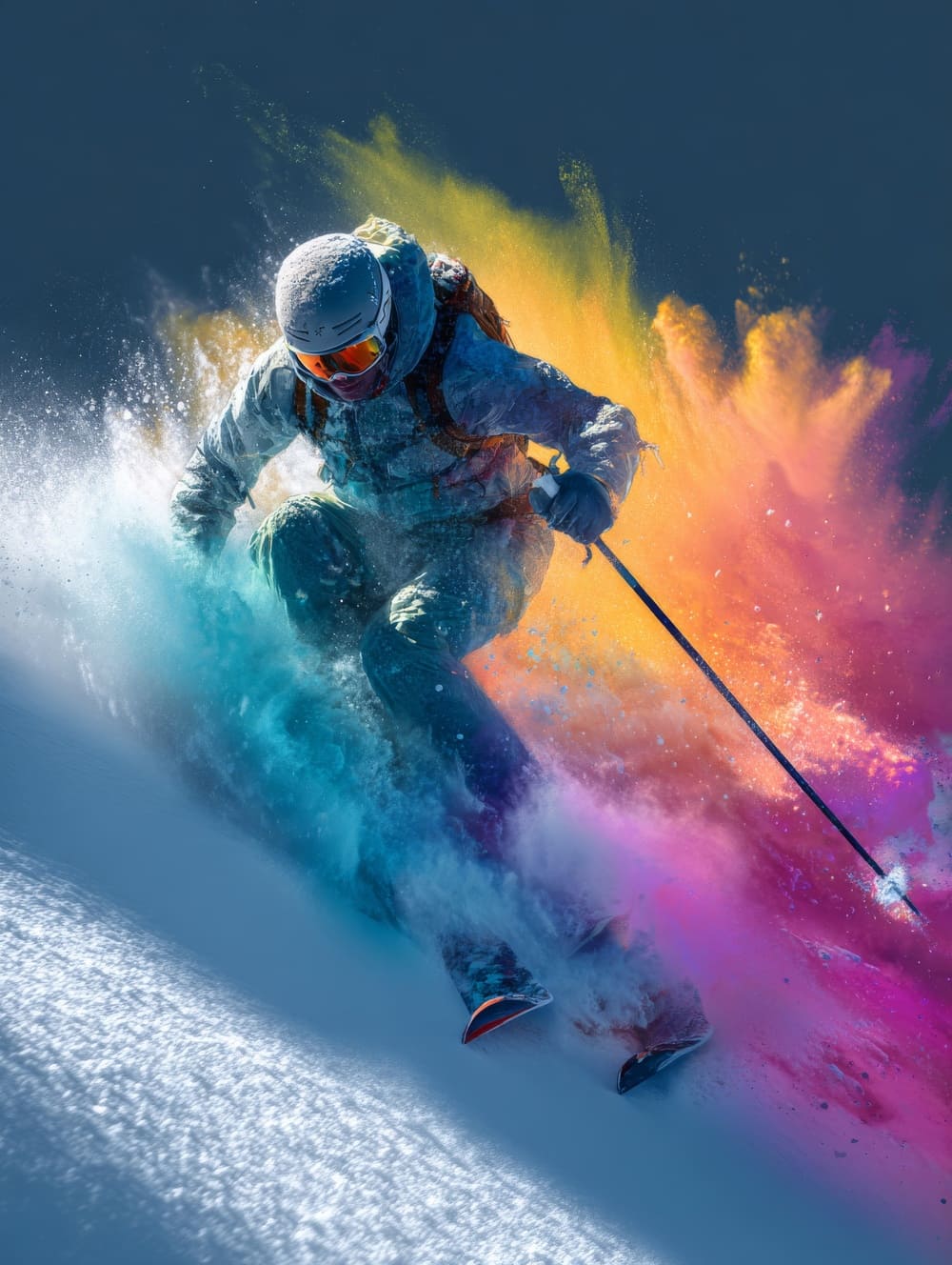 Tableau Ski Coloré