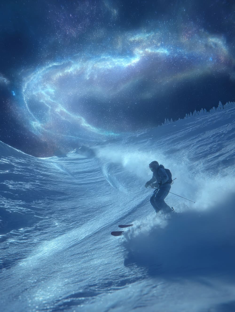 Tableau Ski Galaxie Cosmique