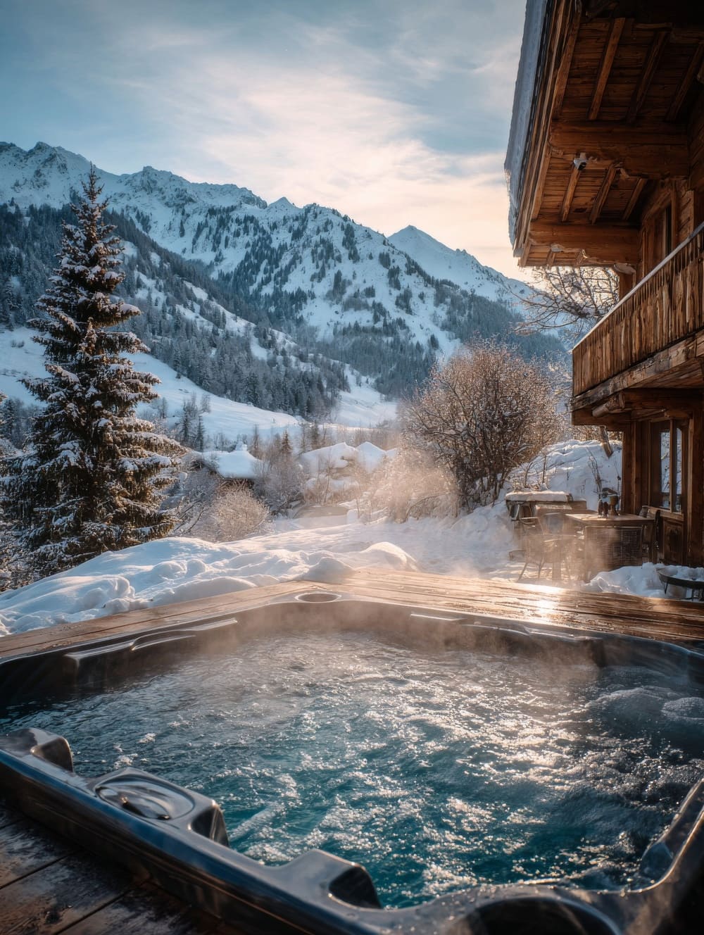 Tableau Ski Jacuzzi
