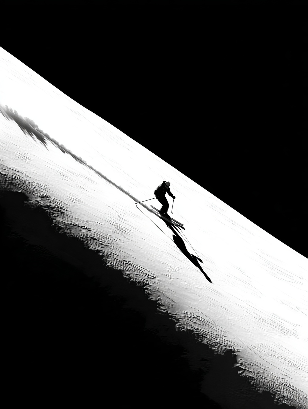 Tableau Ski Monochrome