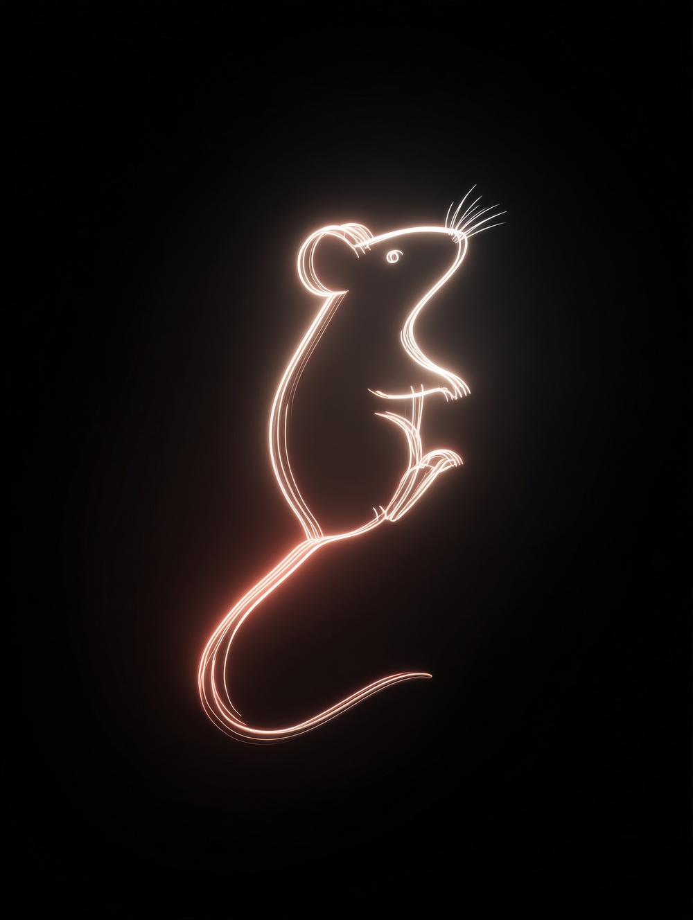 Tableau Souris Néon