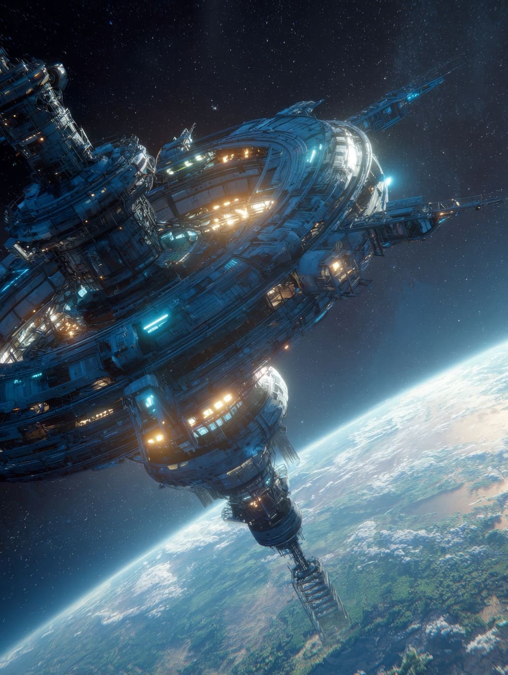 Tableau Station Spatiale