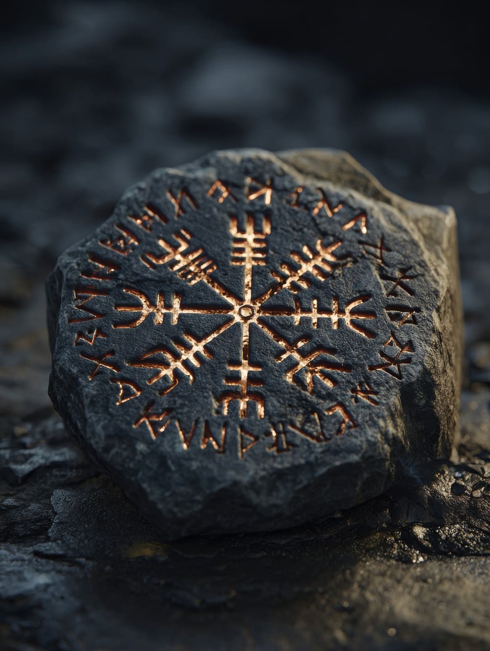 Tableau Symbole Vegvisir (Boussole Viking)