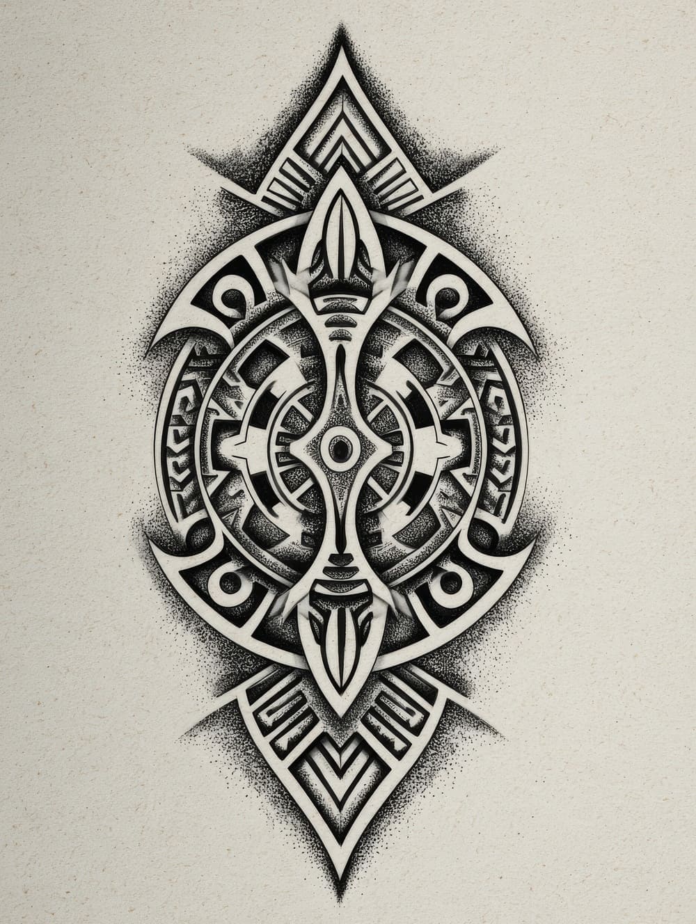 Tableau Tatouage Tribal Amérindien