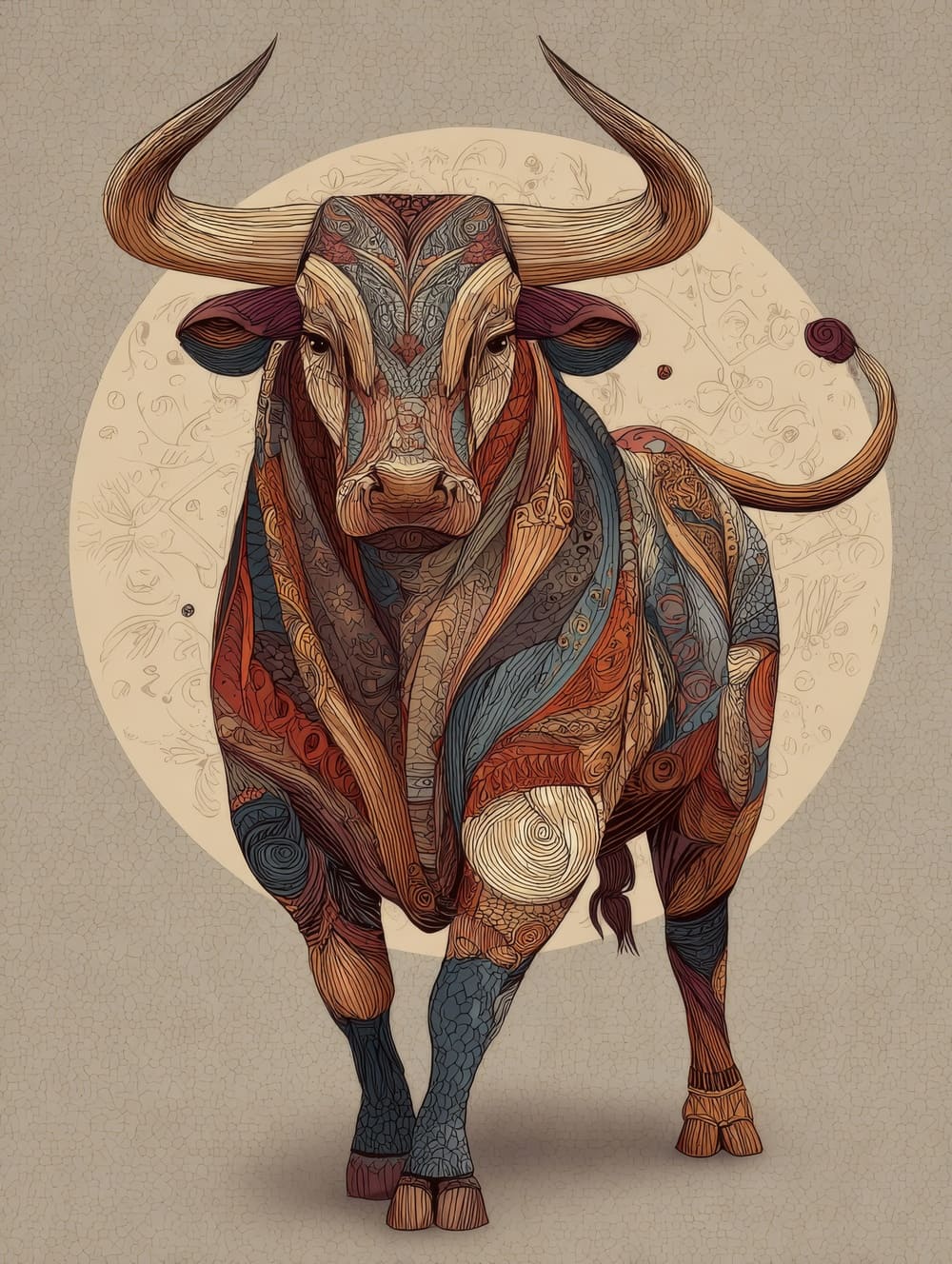 Tableau Taureau Bohème