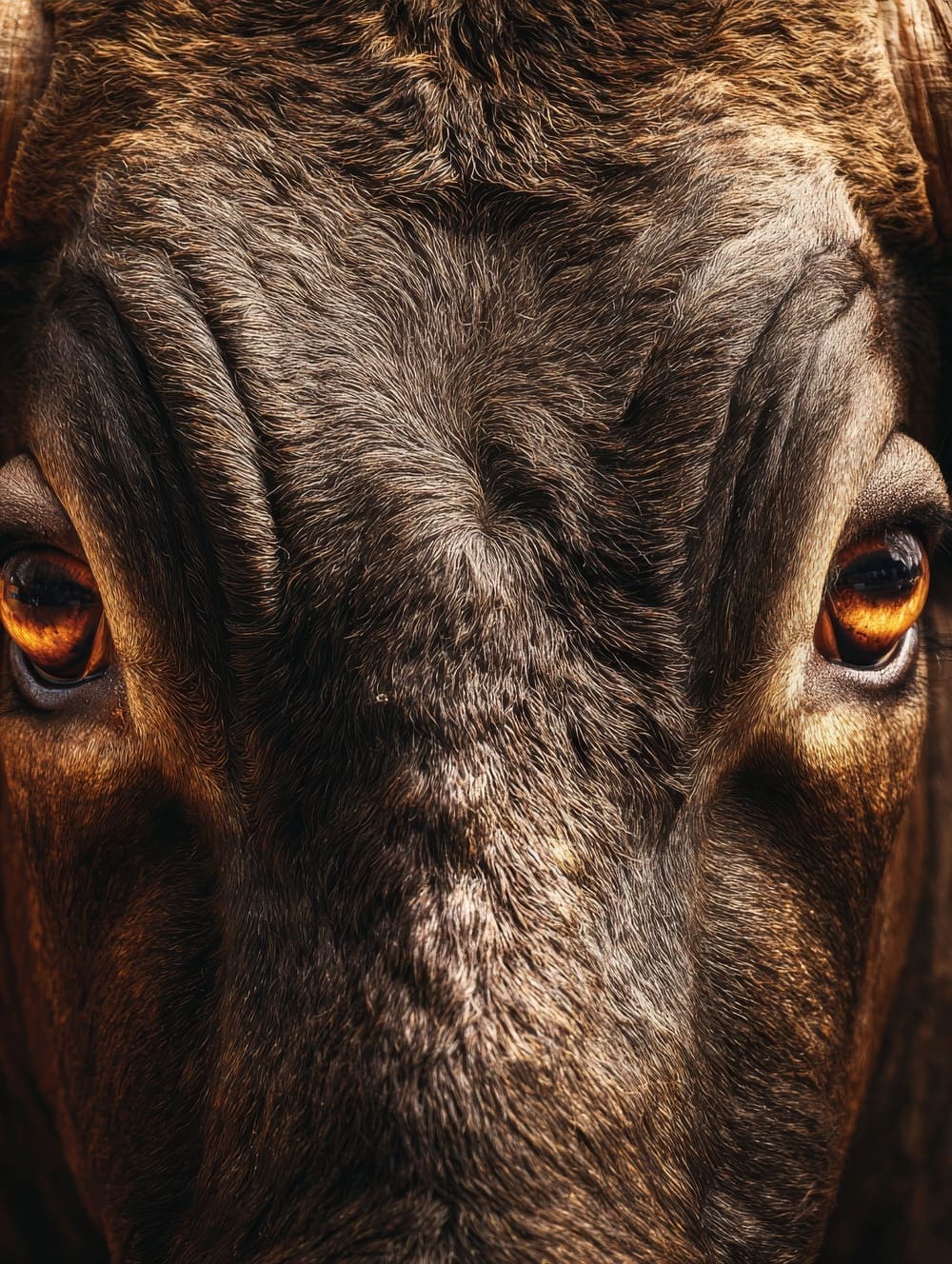 Tableau Taureau Regard Fixe