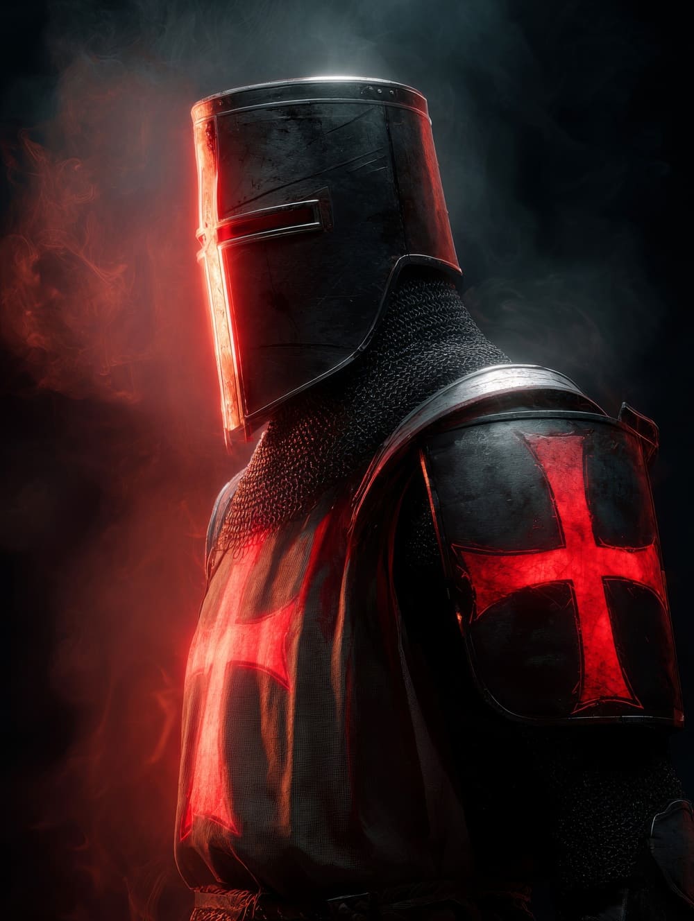 Tableau Templier Croix Rouge