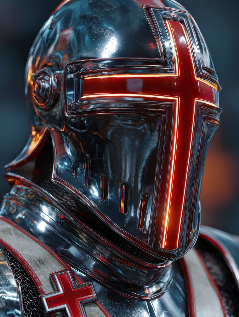 Tableau Templier Futuriste