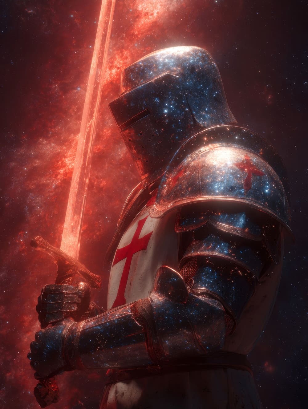 Tableau Templier Galaxie Cosmique