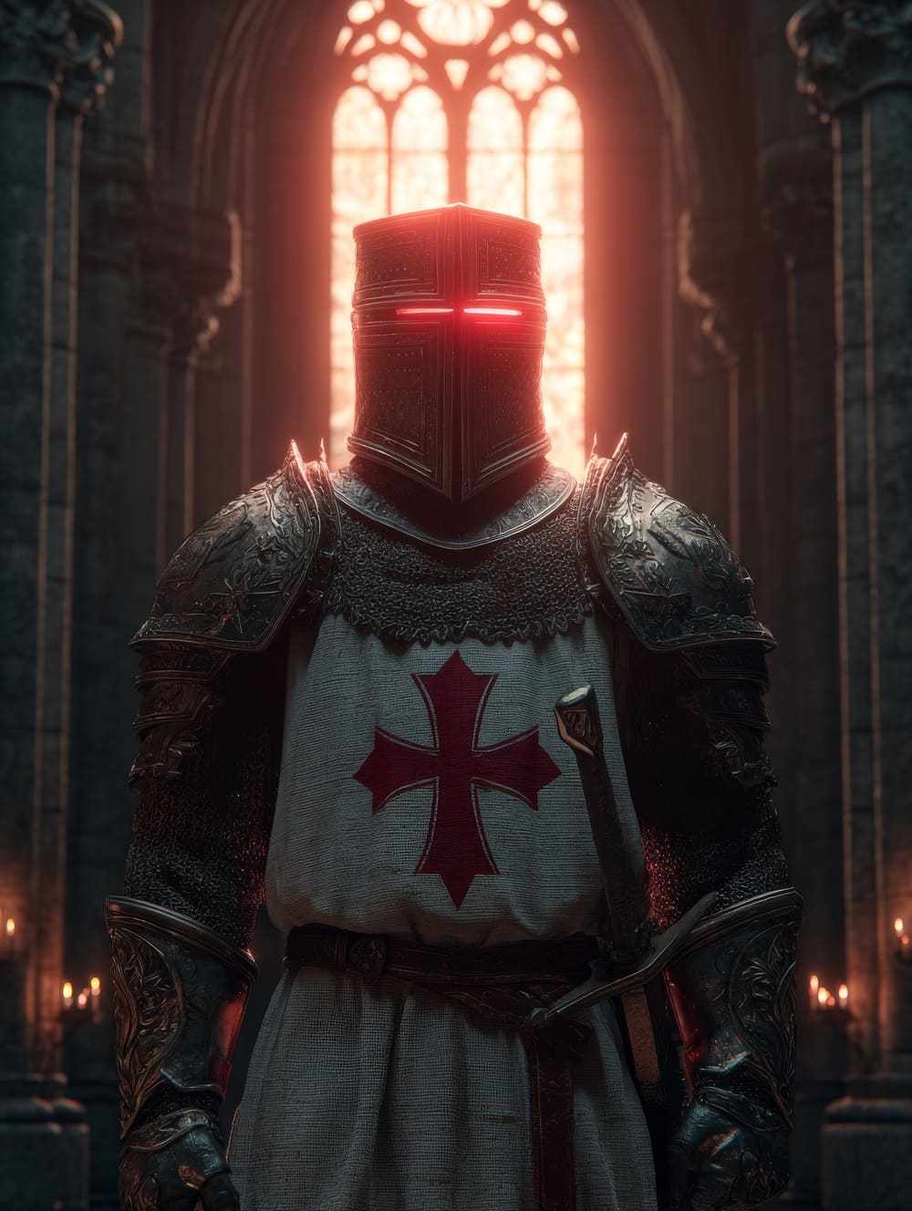 Tableau Templier Gothique