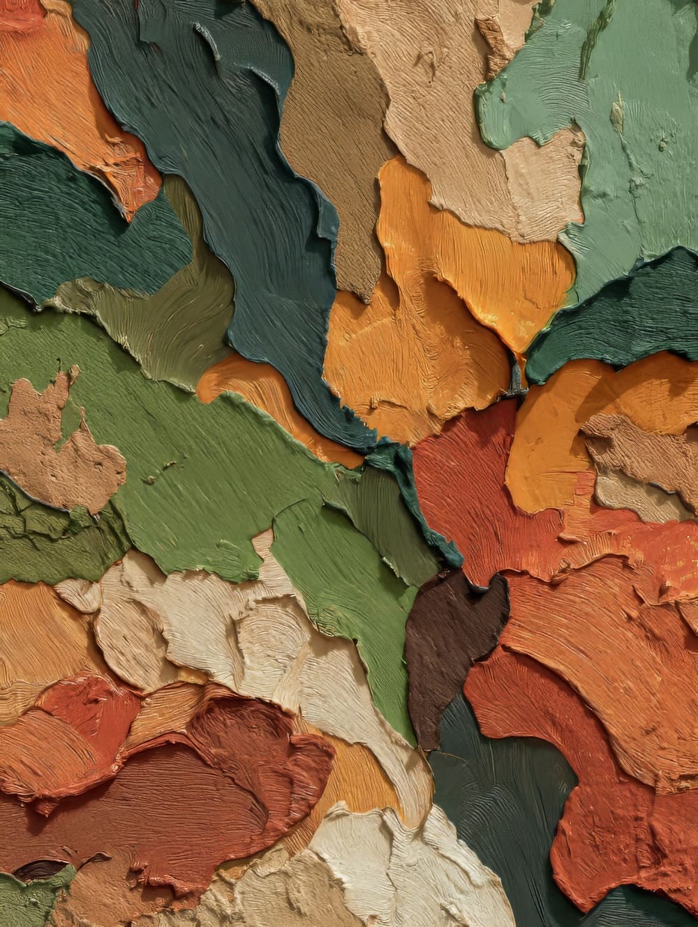 Tableau Terracotta et Vert