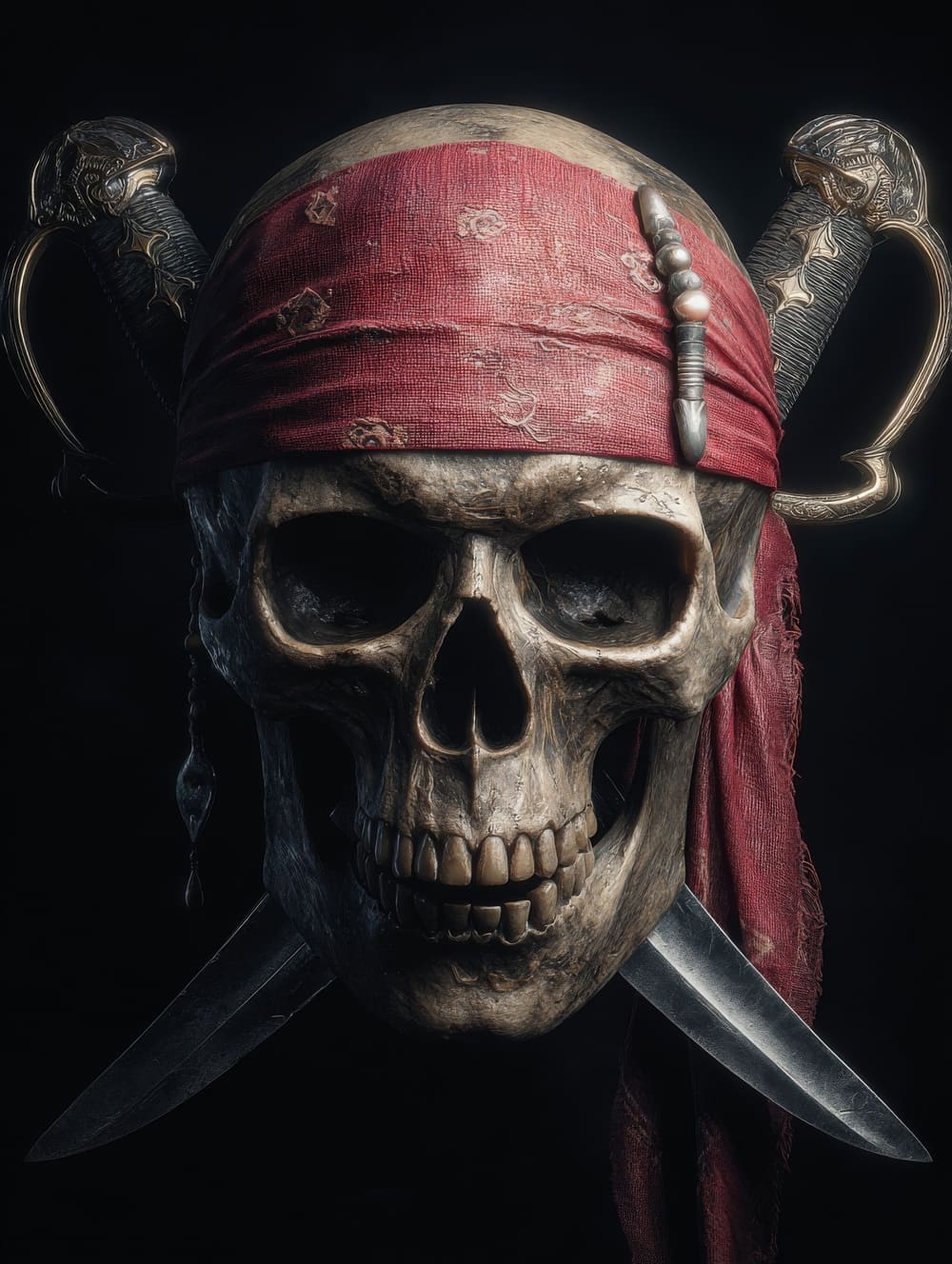 Tableau Tête de Mort Pirate