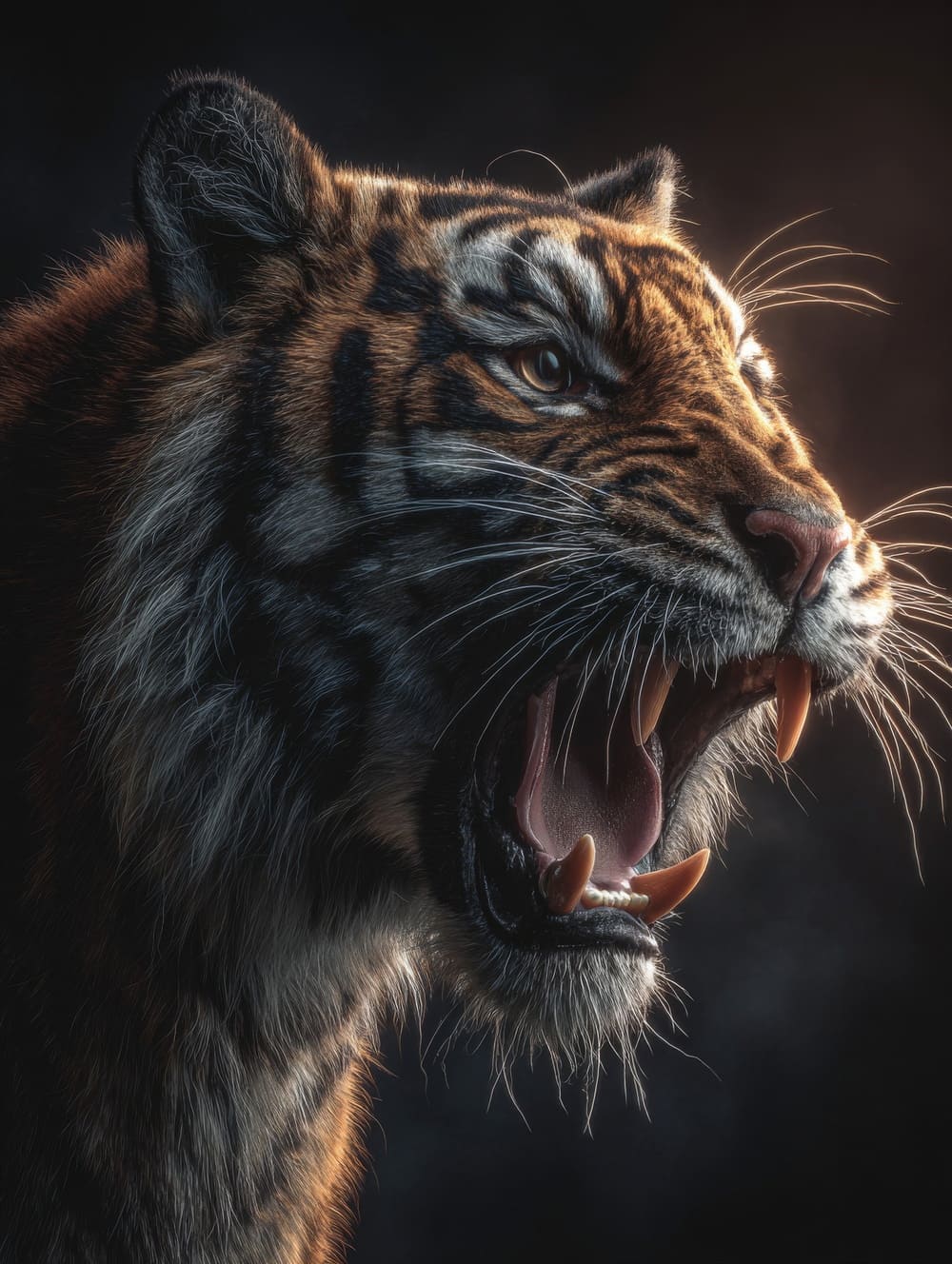 Tableau Tigre Rugissant