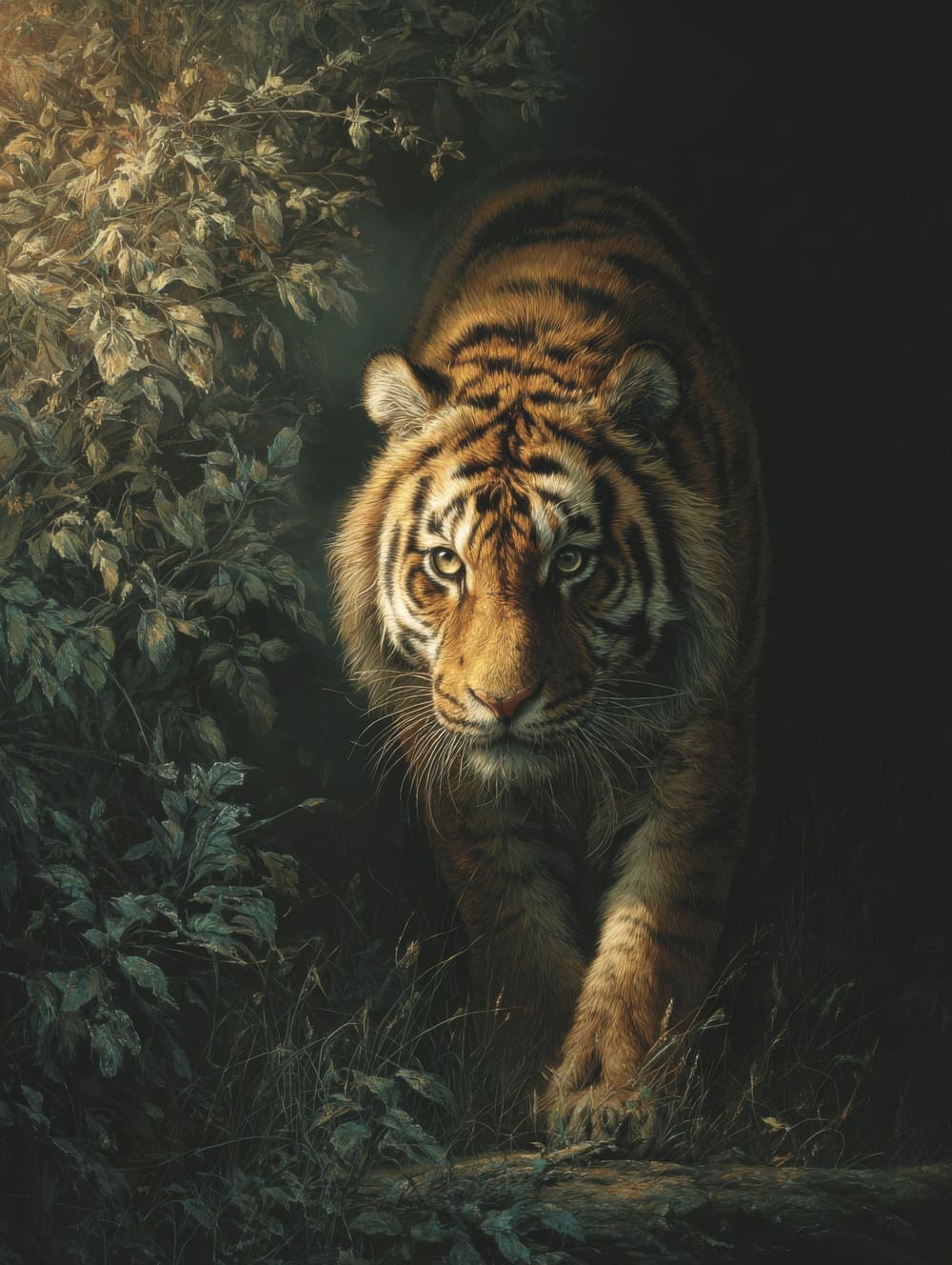 Tableau Tigre au Lever du Jour