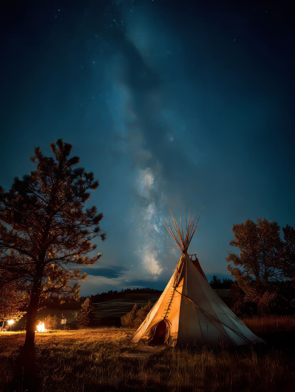 Tableau Tipi sous Voie Lactée