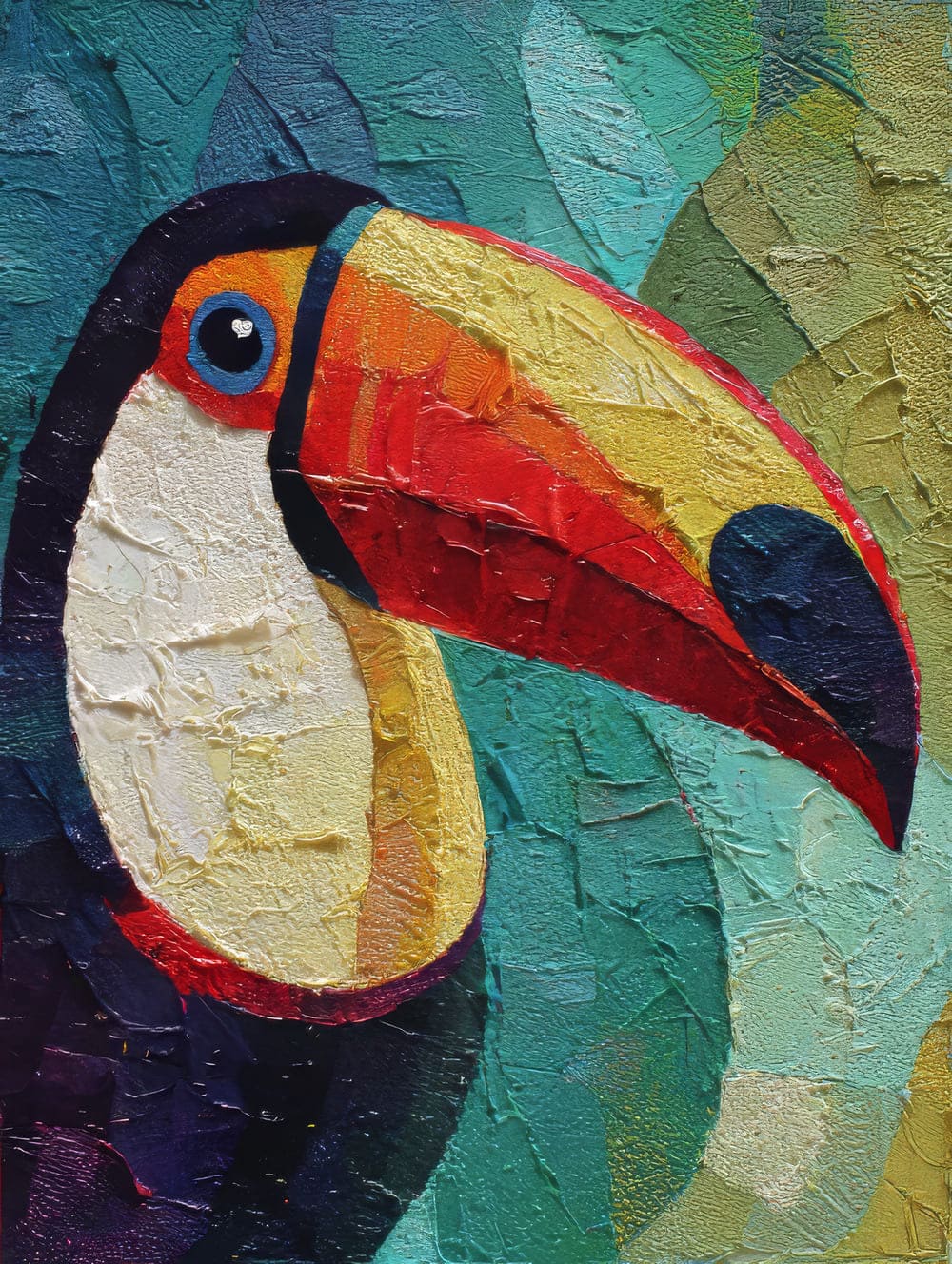 Tableau Toucan Abstrait