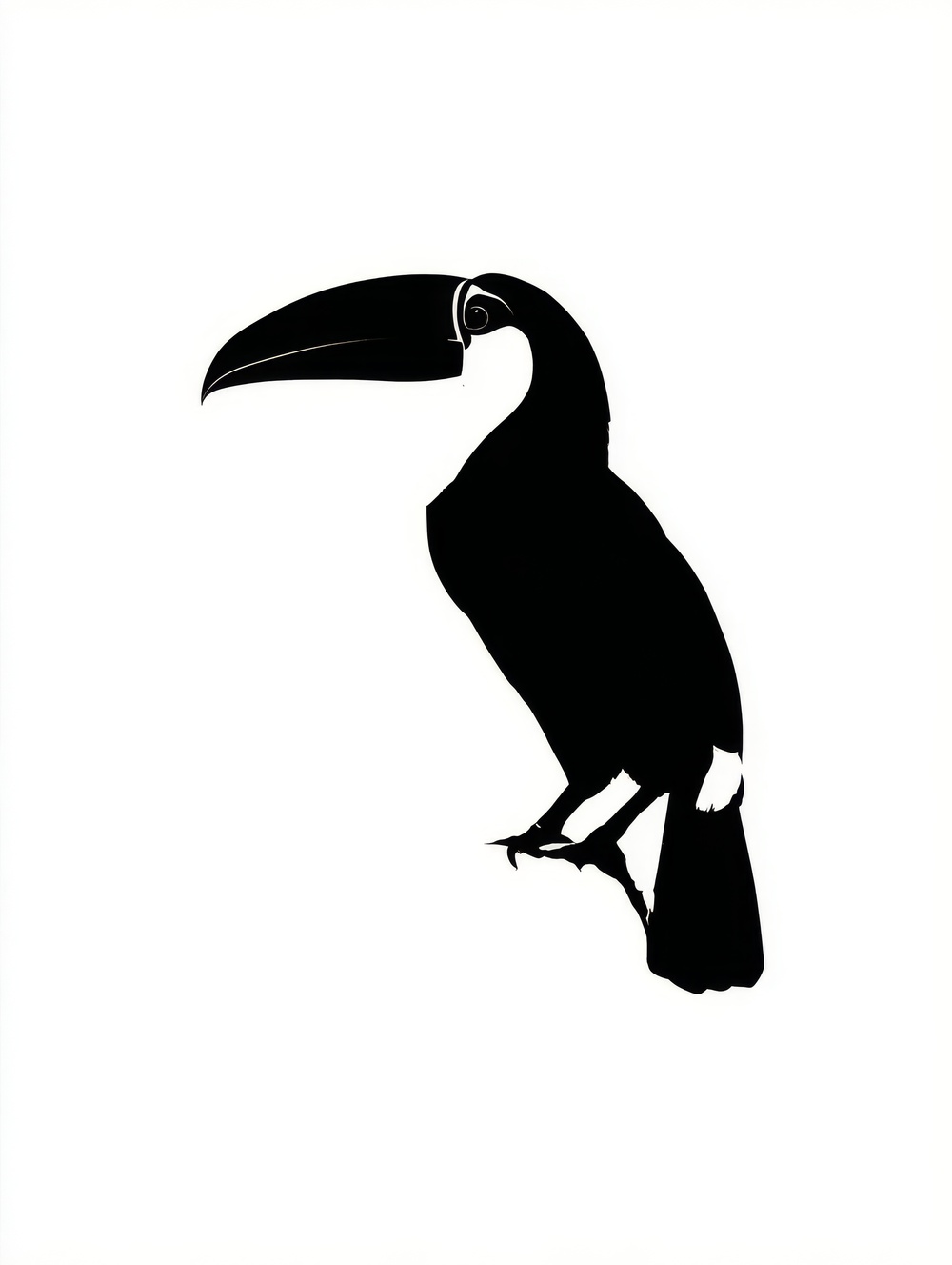 Tableau Toucan Minimaliste