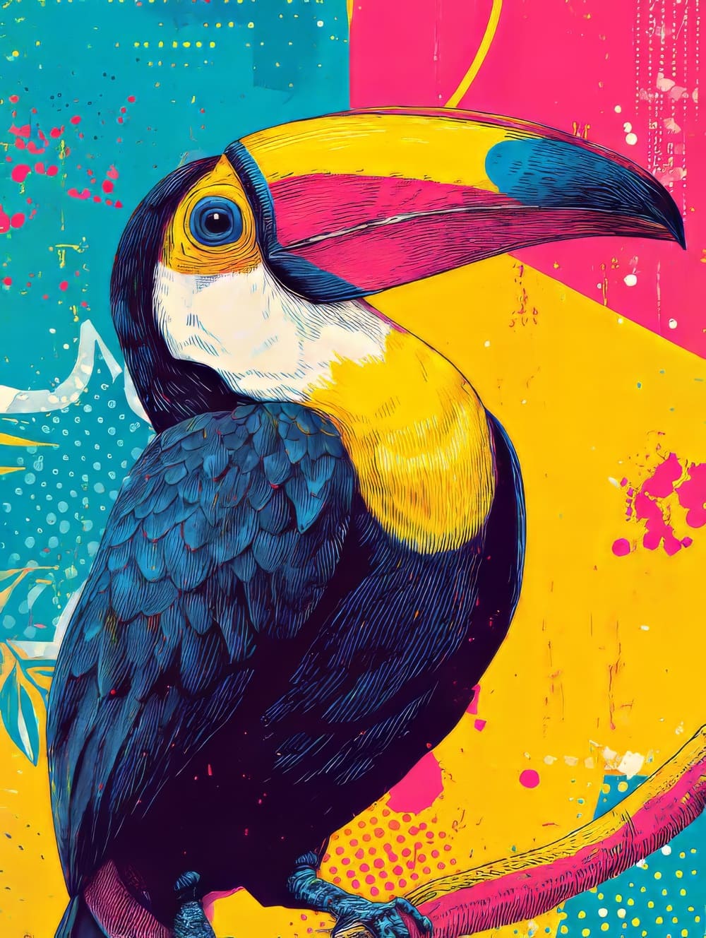 Tableau Toucan Pop Art