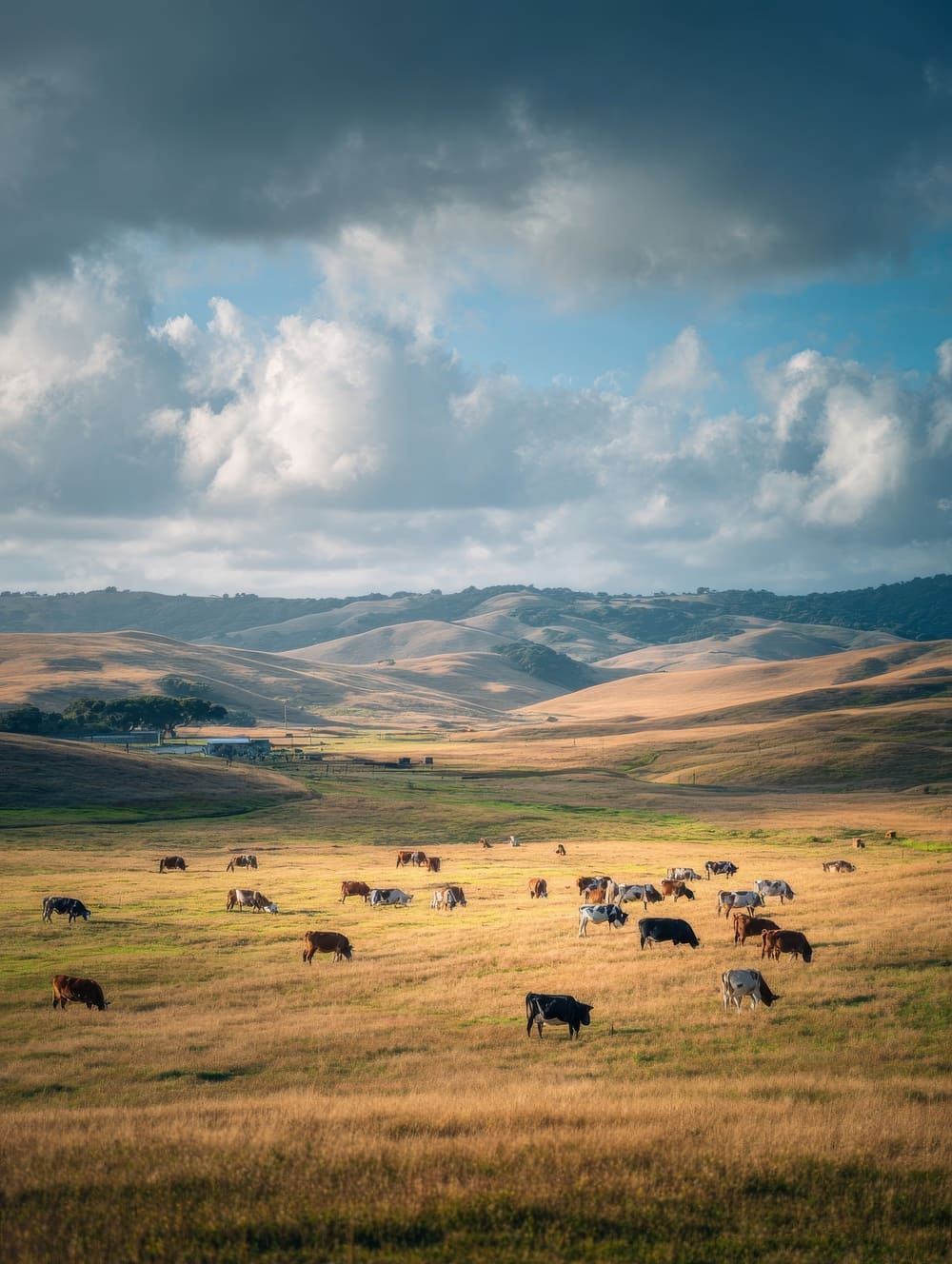 Tableau Vaches en Troupeau (Campagne Ouverte)