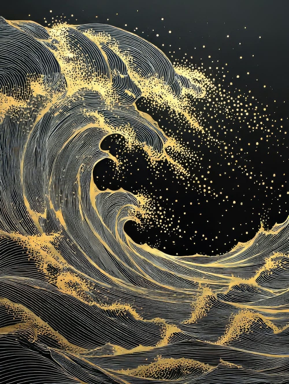 Tableau Vague Art Déco