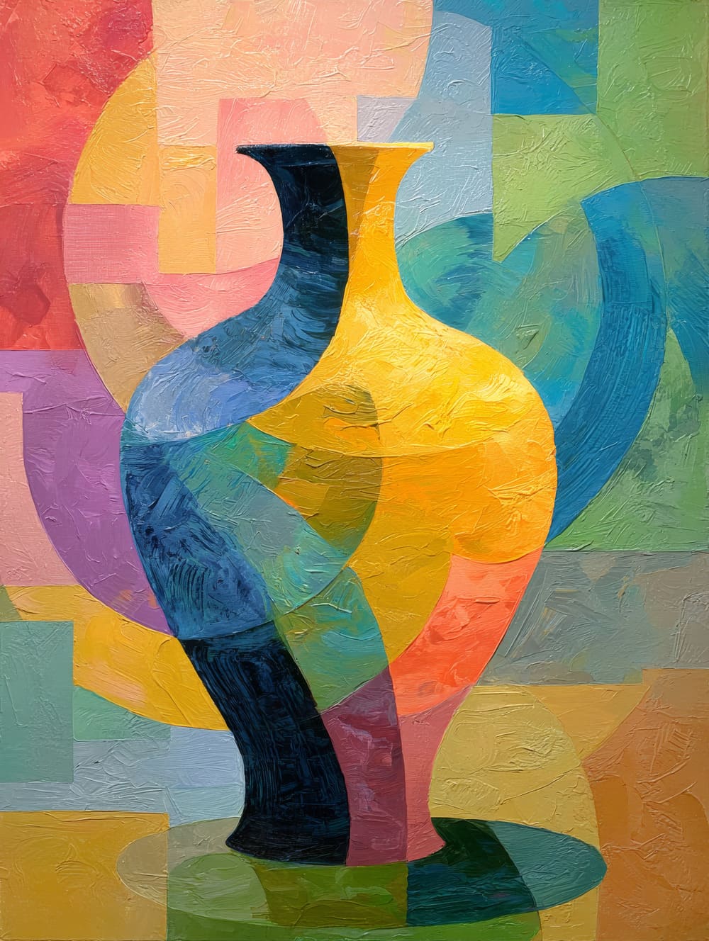 Tableau Vase Abstrait