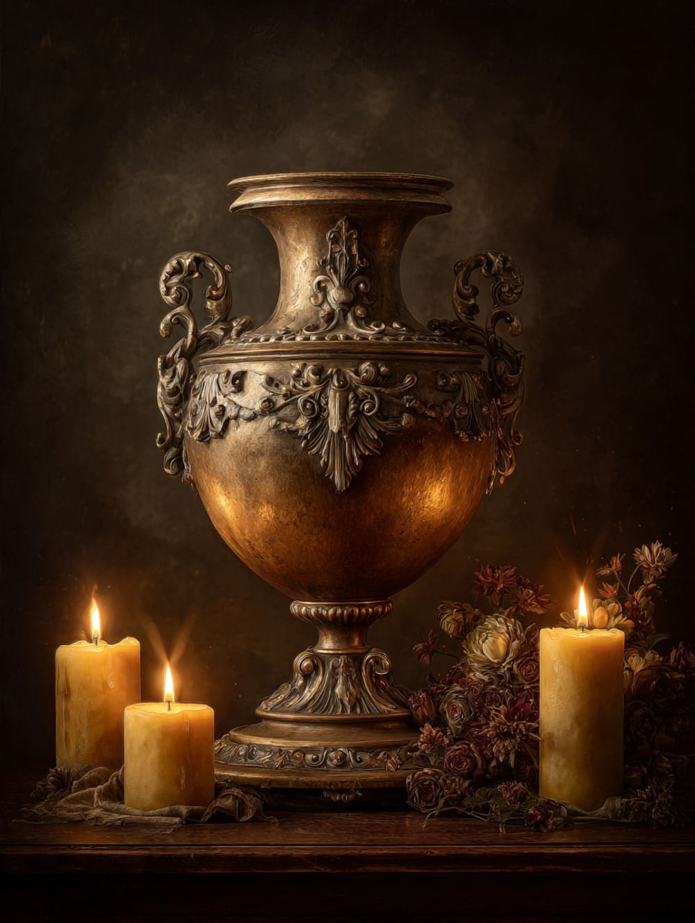 Tableau Vase Baroque