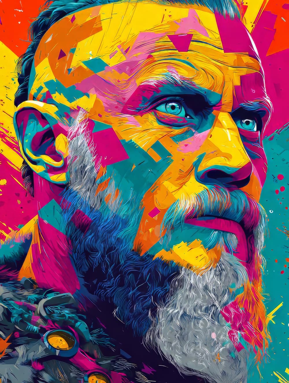 Tableau Viking Pop Art