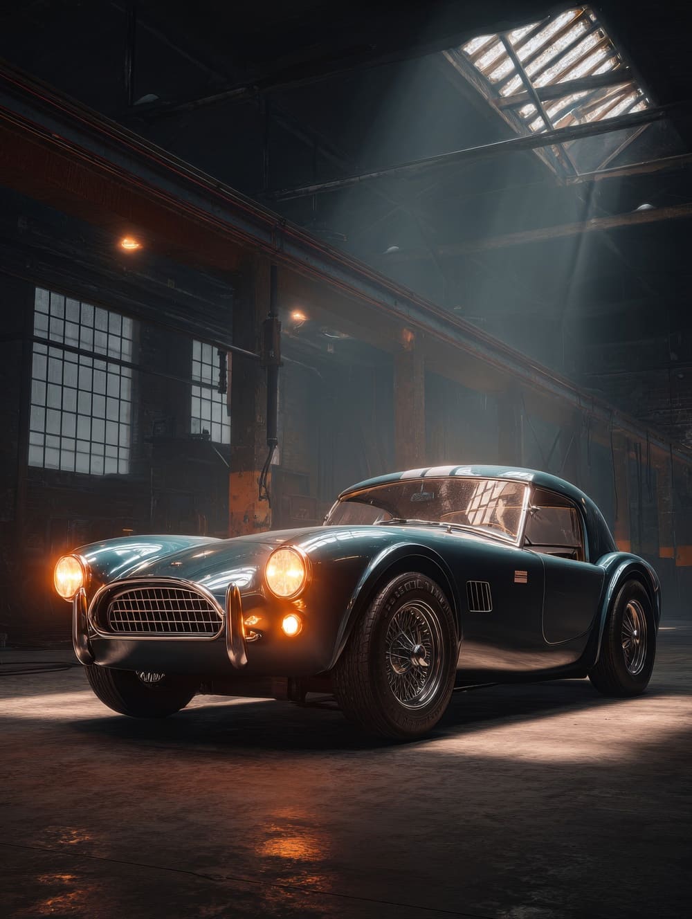 Tableau Voiture Vintage Industriel